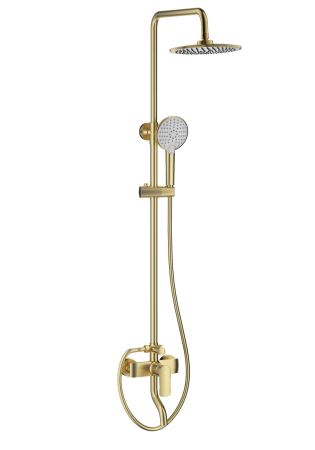 Душевая система WONZON & WOGHAND Line, Брашированное золото (WW-AE3354-BG), артикул WW-AE3354-BG