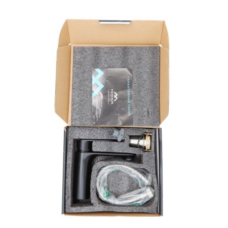 Смеситель для раковины FASHUN A1085-7, чёрный