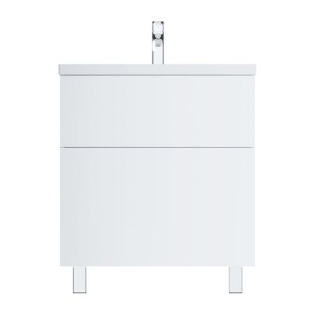 M90FSX07522WG32 GEM, База под раковину, напольная, 75 см, 2 ящика push-to-open, цвет: белый, глянец, артикул M90FSX07522WG32