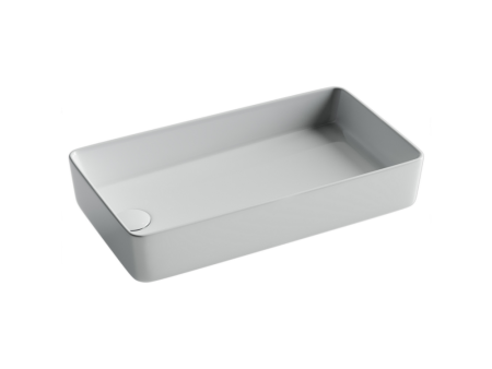 Раковина накладная со смещенным сливом, с возможностью установки на столешницу под стиральную машину, 620x340x110, цвет белый, артикул CN5048