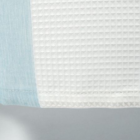 Штора для ванной комнаты FIXSEN VAFEL FX-5020C, белый/голубой, артикул FX-5020C