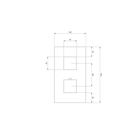 Смеситель термостатический для душа, элемент наружного монтажа OMNIRES FRESH FR7136ROCR (хром), артикул FR7136ROCR