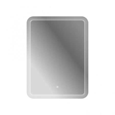 Зеркало DUET CEZARES с лазерной гравировкой, контурной подсветкой и сенсорным выключателем, артикул CZR-SPC-DUET-800-800-LED-TCH