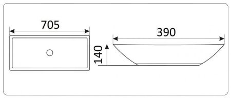 Умывальник CeramaLux 9122, артикул 