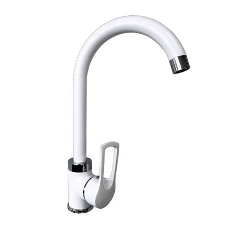 Смеситель для кухни Славен СЛ-ОД-1БЛ, белый