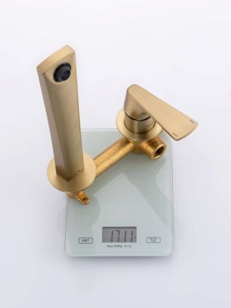 Смеситель для раковины встраиваемый Raglo R07.11.03, золотой сатин, артикул R07.11.03