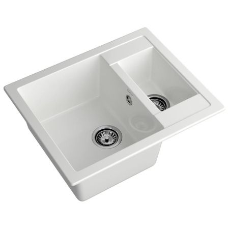 Кухонная мойка GranFest QUADRO 610K, иней, артикул Q-610K иней