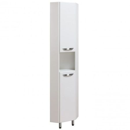 Шкаф пенал Runo 30 4620750021146 угловой Белый