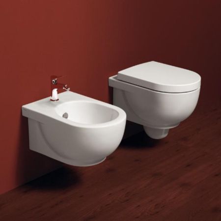 SIMAS E-LINE Унитаз подвесной 51х35см, цвет белый (без крепежа F85), артикул EL18bi