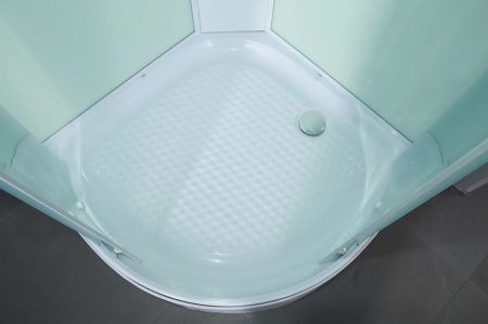 Душевая кабина Erlit Comfort ER4508P 80x80 с гидромассажем задняя стенка Белая стекло матовое, артикул ER4508P-C3