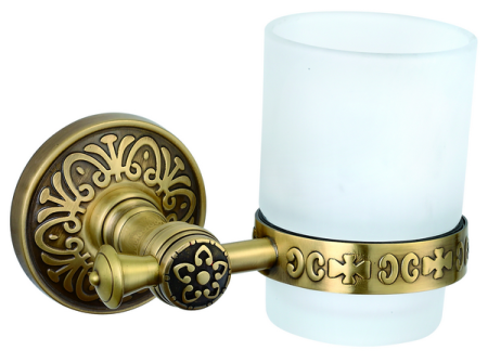 Sanibano Nilo, настенный стеклянный стакан, цвет бронза, артикул H6600/16BR