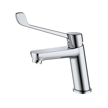 Смеситель для раковины с хирургической ручкой  Splenka S08.10, хром