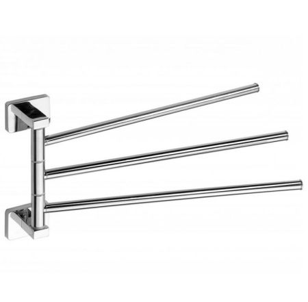 Полотенцедержатель NIKI тройной поворотный  42x175x350мм, хром, артикул 153104112