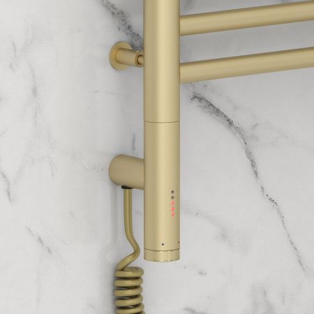 Полотенцесушитель электрический "БОГЕМА 3.0" прямая 800х300 / МЭМ левый (Матовая шампань)