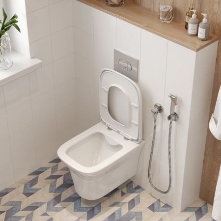 Унитаз AMI Aria подвесной безободковый Cerutti SPA CT8780, артикул CT8780