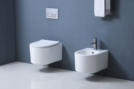 Биде подвесное AQUATEK МИЯ AQ1004-00, 490*370*300 мм, цвет белый, артикул AQ1004-00