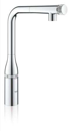 Смеситель для кухни GROHE Essence SmartControl с выдвижным L-образным изливом, хром (31615000), артикул 31615000