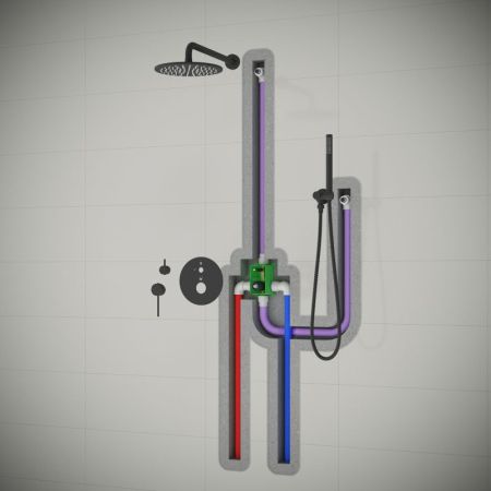 Душевая система встроенная Timo Saona белый матовый (SX-2369/16SM), артикул SX-2369/16SM
