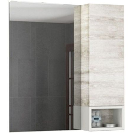 Зеркало со шкафом Comforty Прага 75 4144199 Дуб белый