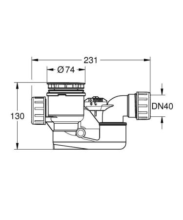 Сливной и переливной гарнитур для отдельностоящих ванн GROHE Essence, хром (49113000)
