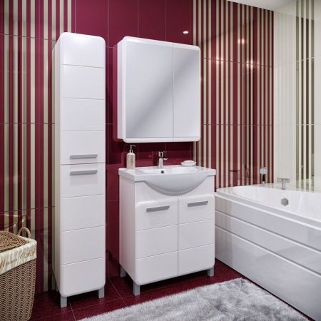 Тумба под раковину Runo Эрика 70 4620750027186 Белая