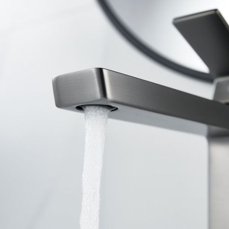 Смеситель для раковины высокий Rose R18T R1811T-1, оружейная сталь