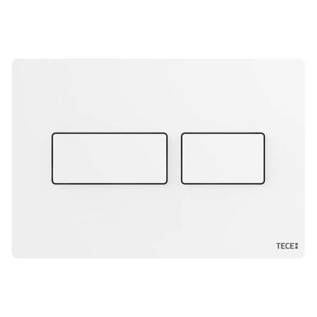 TECEsolid. Панель смыва, металл, белая матовая, артикул 9240433