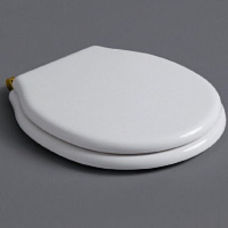 SIMAS Londra Сиденье для подвесного унитаза, цвет белый/золото, артикул LO003S bi/oro