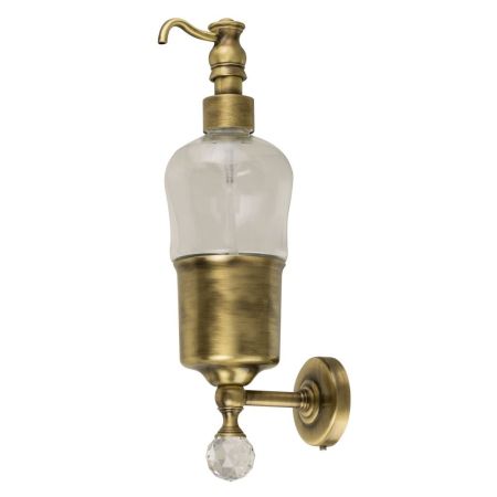 AMERIDA Дозатор жидкого мыла настенный, бронза/SWAROVSKI, артикул 16559