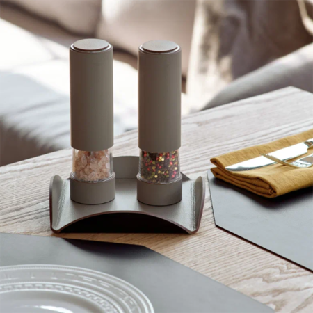 ADJ Контейнер для соли и перца, D5x17 см., цвет: капучино/шоколад, артикул 0090.04/06