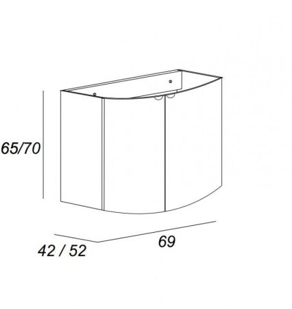 Мебель для ванной CEZARES RIALTO 69, артикул 55170