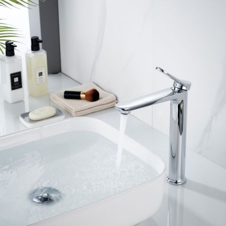 Смеситель для раковины высокий Shevanik S4311, хром, артикул S4311