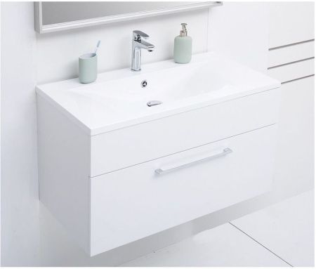 Тумба под раковину De Aqua Кубика 90 белый Тумба под раковину De Aqua Кубика 90 белый