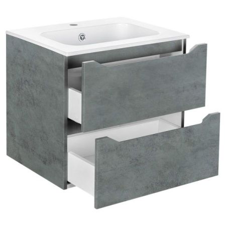 Тумба под раковину Vincea Norma VMC-2N600BT подвесная Beton, артикул VMC-2N600BT