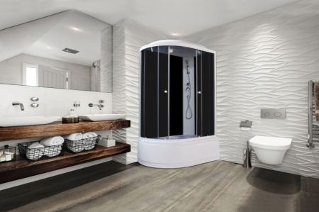 Душевая кабина Parly Classic Эконом EC122R 120х215 профиль Белый стекло тонированное, артикул 7379