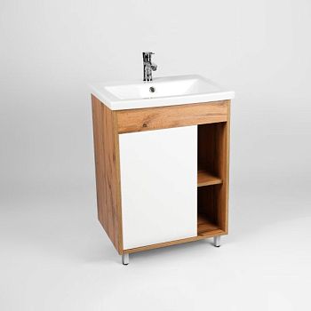 Тумба VIANT "Бостон" 1 ств  425х655х820 под раковину .S-UM-COM70/1-w (COMO 70) (VBOS70CO-T1ST)