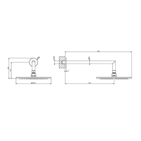 GESSI Ingranaggio Верхний душ с кронштейном D250 мм, цвет Brushed Brass PVD, артикул 63348#727