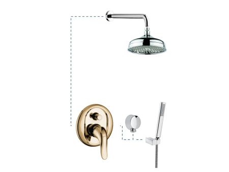 Emmevi Duka, душевой комплект 440BR, цвет бронза, артикул 440BR