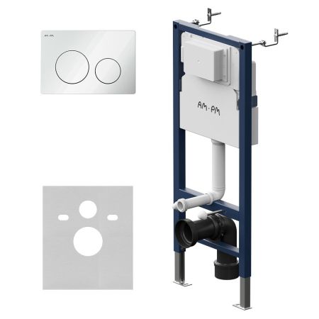 I012709.0101 PrimeFit инсталляция для подвесного унитаза с клавишей PrimeFit L, бел глянц, артикул I012709.0101