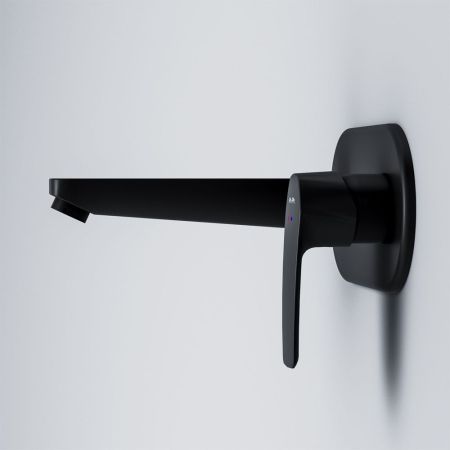 F90A72222 Gem, смеситель д/умывальника, монтируемый в стену, чёрный, шт., артикул F90A72222