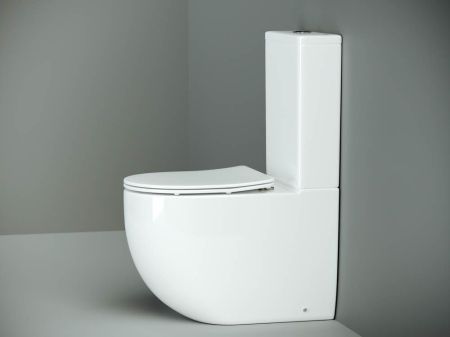 Напольная пристенная чаша унитаза METROPOL Rimless, артикул CN4001-B