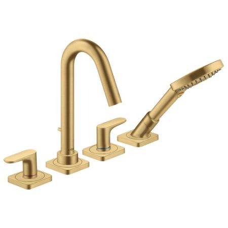 AX Citterio M Смеситель на край ванны, цвет шлифованное золото, артикул 34444250