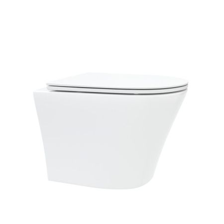 Унитаз подвесной Maretti Elio безободковый с микролифтом, EL10PBM64-844, белый, артикул EL10PBM64-844