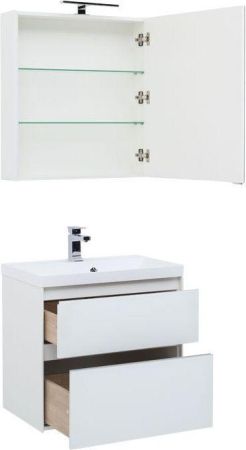 Мебель для ванной Aquanet Гласс 60 белый, артикул 00240458