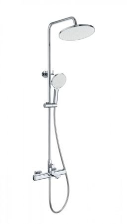 Душевая система с термостатом WONZON & WOGHAND SOLID, Хром (WW-C3011-A-CR), артикул WW-C3011-A-CR