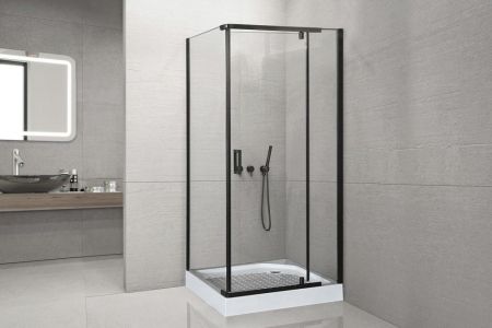 Душевой угол Royal Bath  RB  HPV-T-BL 80х80х213 (прозрачное), артикул RB80HPV-T-BL