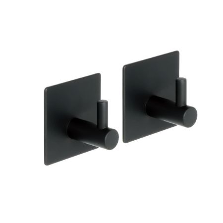 Крючок для ванной FIXSEN PRACTICA FX-560A, 2шт., черный, артикул FX-560A