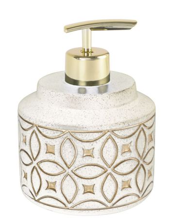 Дозатор жидкого мыла FIXSEN RICH FX-251-1, бежевый/золотой, артикул FX-251-1