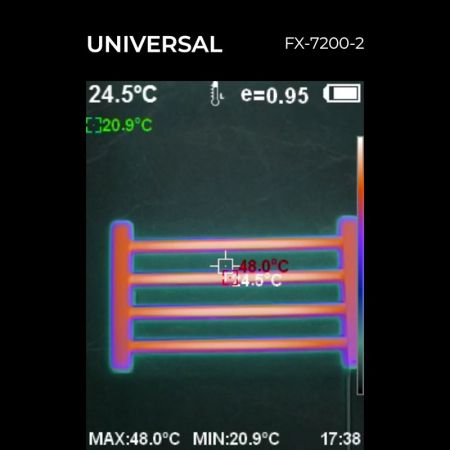 Полотенцесушитель электрический Fixsen UNIVERSAL 300х500 FX-7200B-2, черный, артикул FX-7200B-2