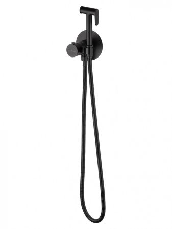 Смеситель с гигиеническим душем и термостатом, встраиваемая WONZON & WOGHAND, Черный матовый (WW-88829909-MB)